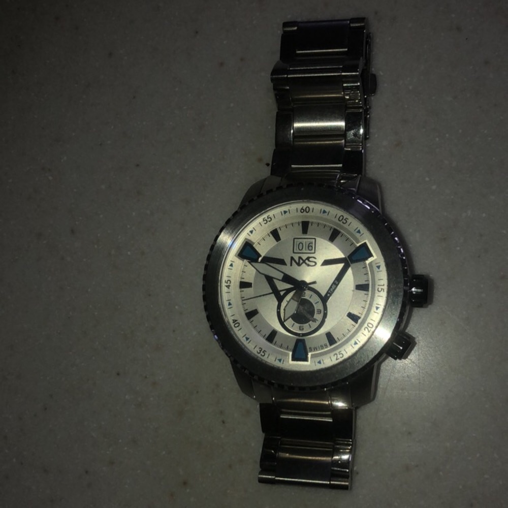NXS watch Model 14147 silver/blue